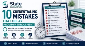 credentialing mistakes