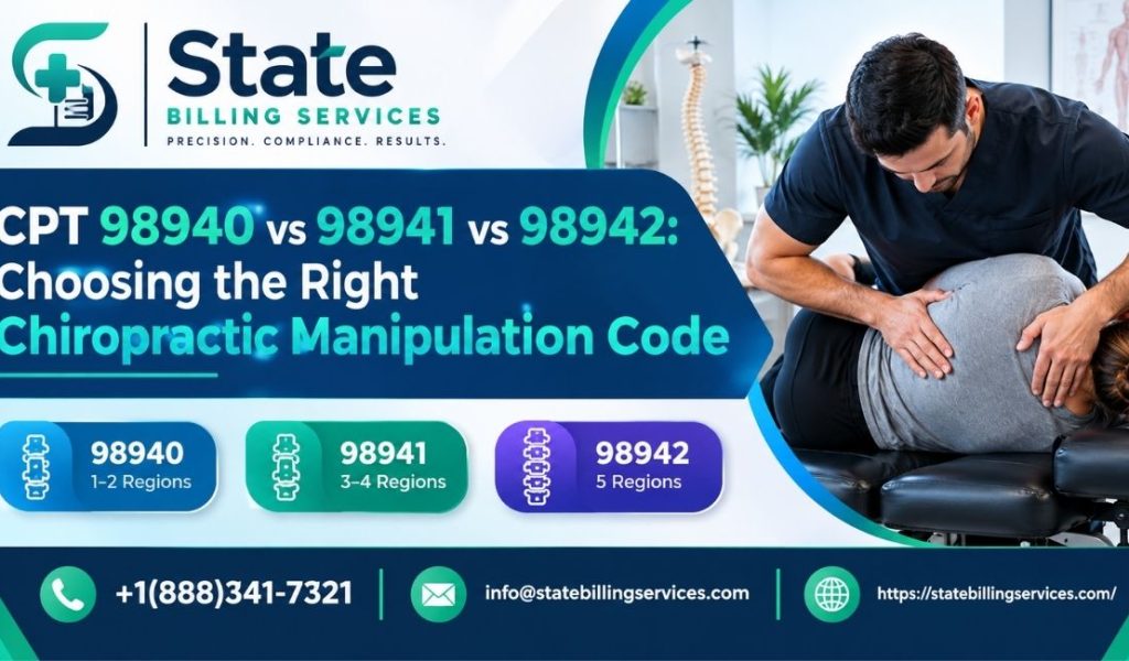 CPT 98940 vs 98941 vs 98942